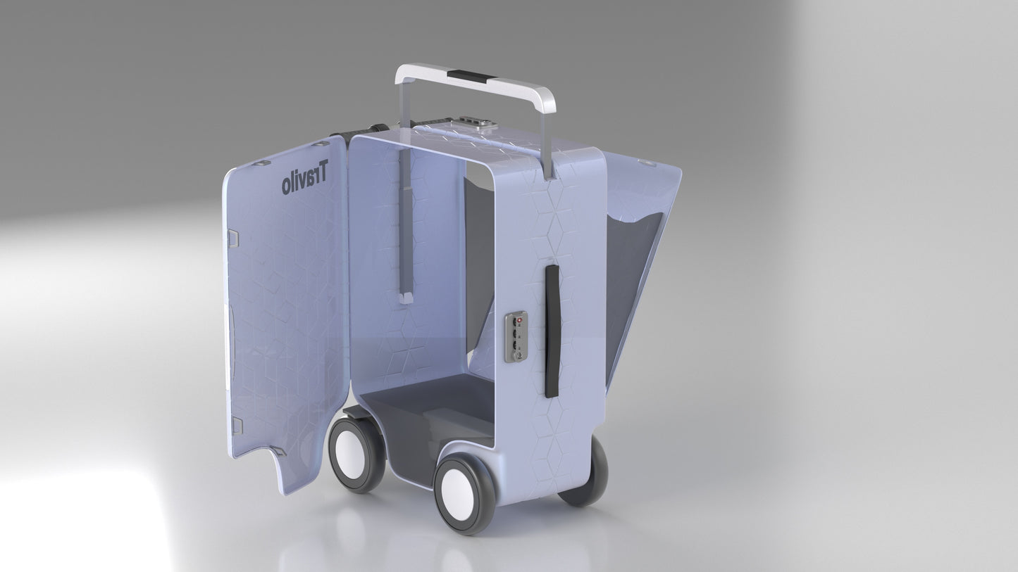 Travilo Smart Ridable Suitcase Electro-powered Carry-on Luggage For Travel