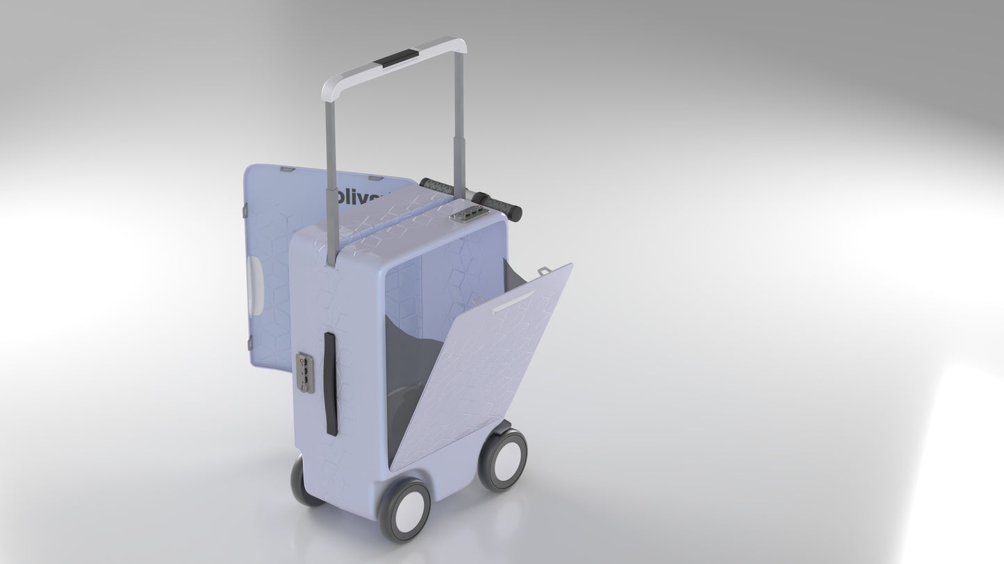 Travilo Smart Ridable Suitcase Electro-powered Carry-on Luggage For Travel