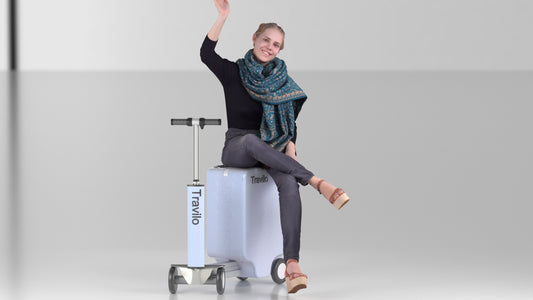 Travilo Smart Ridable Suitcase Electro-powered Carry-on Luggage For Travel